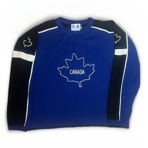 Vancouver 2010 Paralympic Games Blue Knit Retro Sweater sz L EUC Unisex style